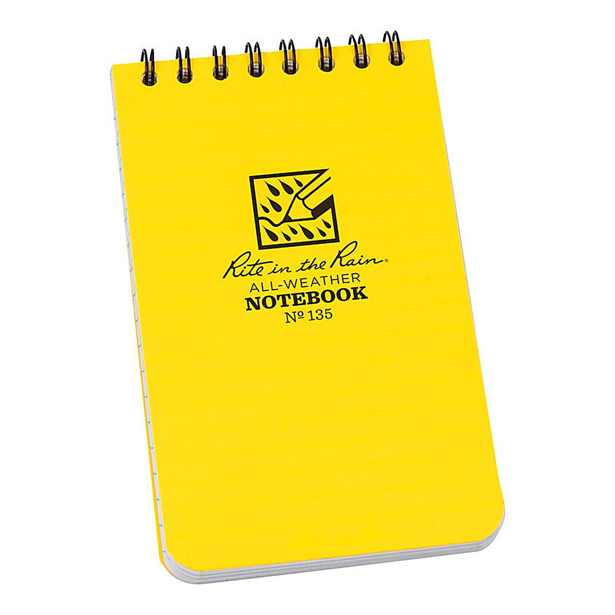 Rite in the Rain - 135 - 3 In. W X 5 In. L Top-Spiral Yellow Notebook
