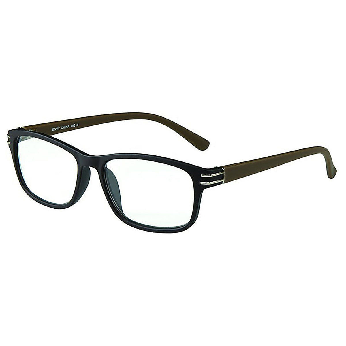 Envy - 78394 - Silverton Black Frame +2.50 Strength Unisex Reading Glasses