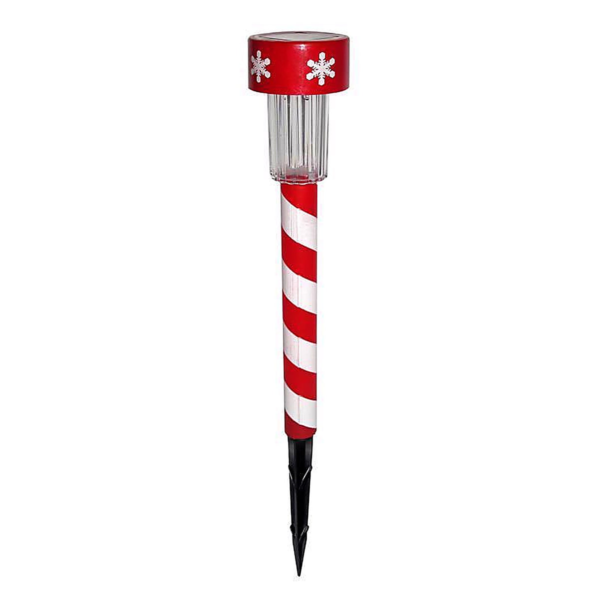 Alpine SLZ136BB-48 Pathway Decor Solar Powered Lighted Candy Cane Stake