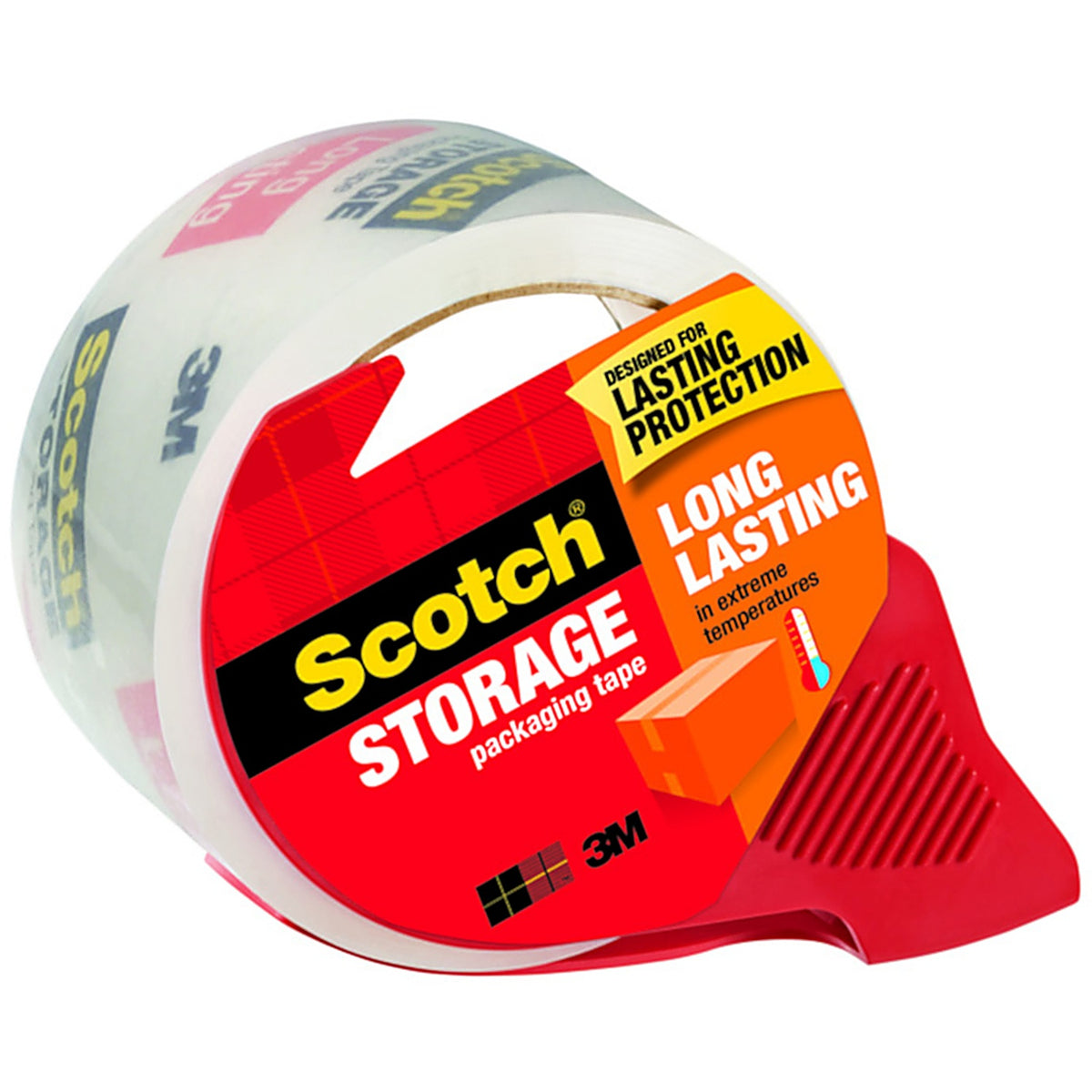 3M 3650-RD Scotch 1.88 in. W x 54.6 yd. L Heavy Duty Packaging Tape Clear