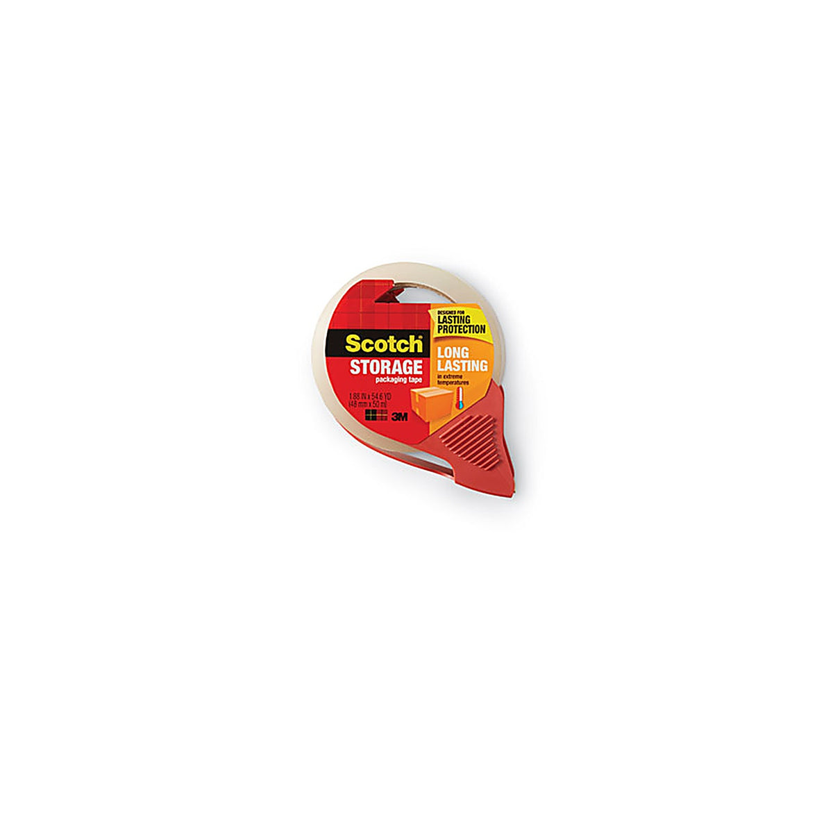 3M 3650-RD Scotch 1.88 in. W x 54.6 yd. L Heavy Duty Packaging Tape Clear