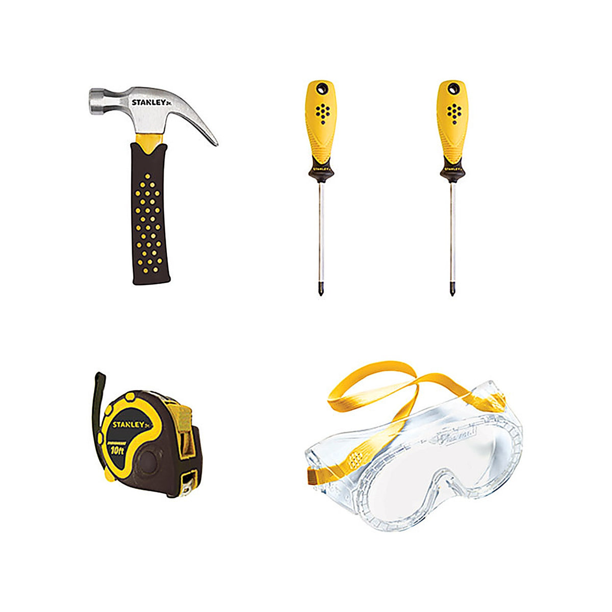 Stanley ST004-5-SY Jr. Tool Set Rubber/Steel Multicolored 5 pc