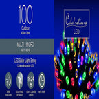 Celebrations X170331-88-M LED Micro/5mm Multi-color 100 count String Christmas Lights 16.25 ft.