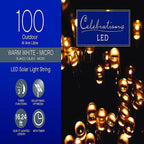 Celebrations X170331-88-W LED Clear/Warm White 100 count String Christmas Lights 19.6 ft.