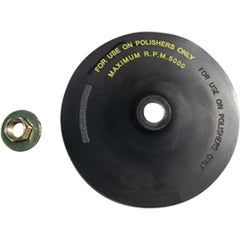 S & G Tool Aid 94820 7in. Rubber Backing Pad w/Hex Spindle Nut