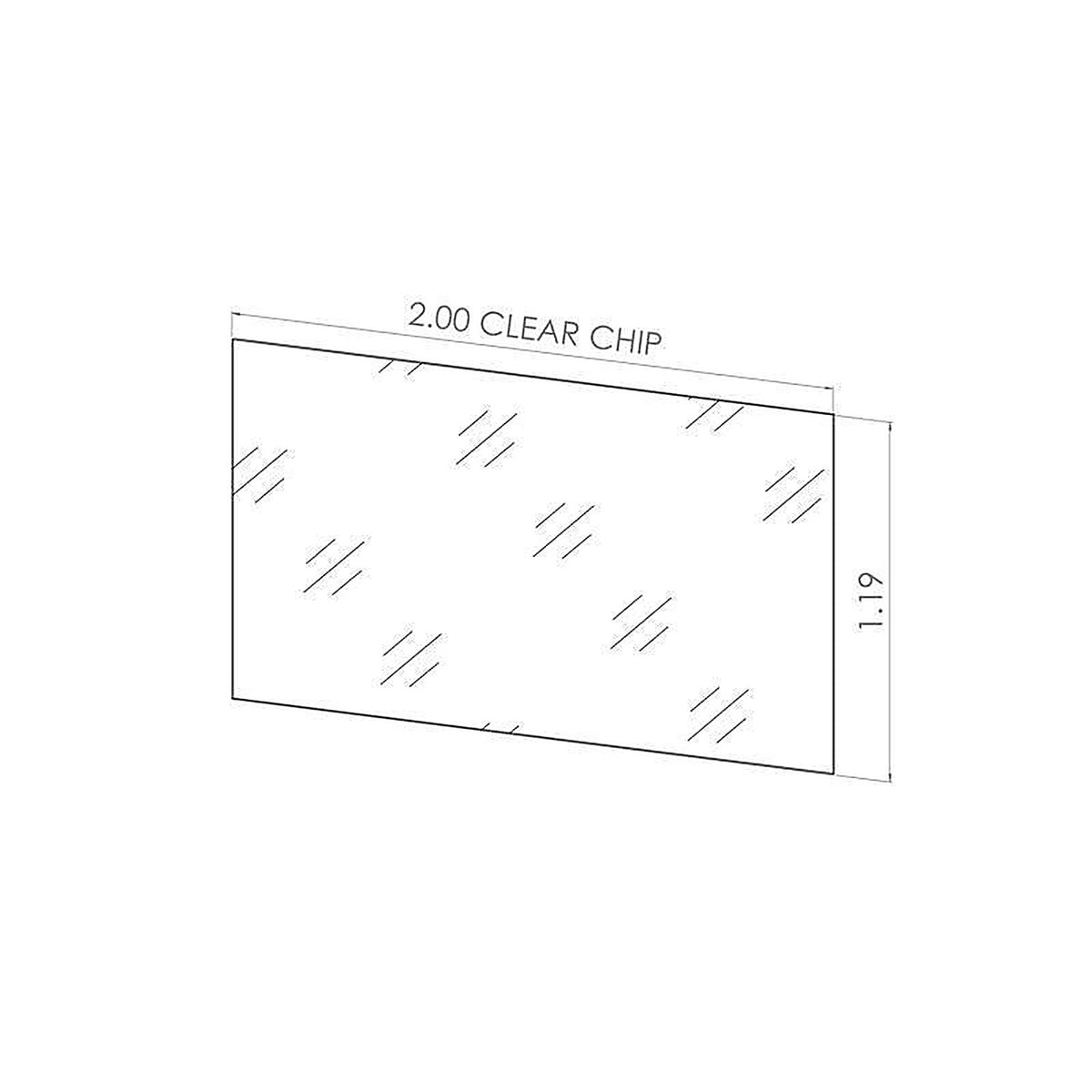 Kinter 107164-ACE 3/16 in. H X 1-3/16 in. W X 2 in. L Clear Utility/Parts Bin Tag Holder Plastic