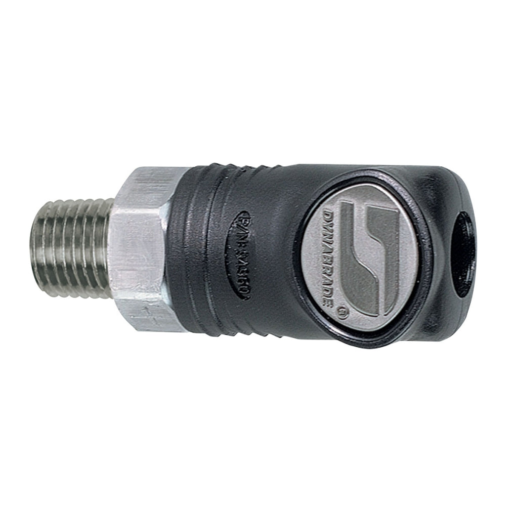 DYNABRADE 94980 1/4in. Composite-Style Coupler, 1/4in. Male