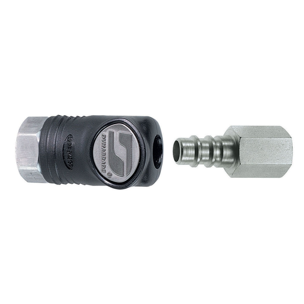 DYNABRADE 94991 1/4in. Female Composite-Style Coupler w/1/4in. Female Plug Assembly