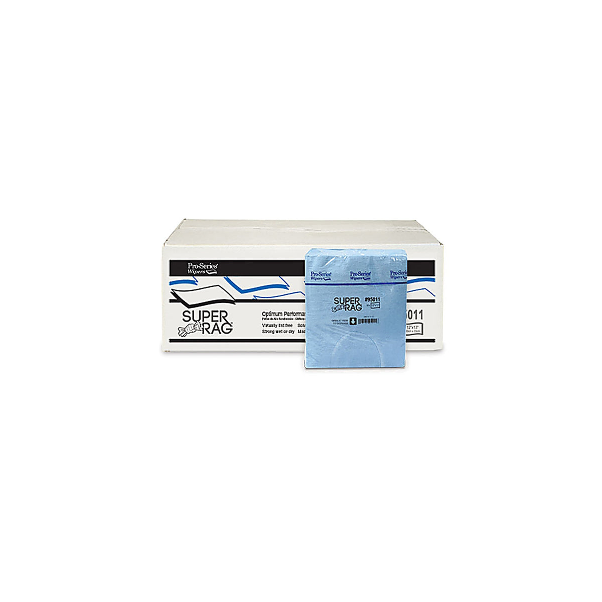 MDI Wipes 95011 Pro-Series Super Rag Optimum performance towels blue