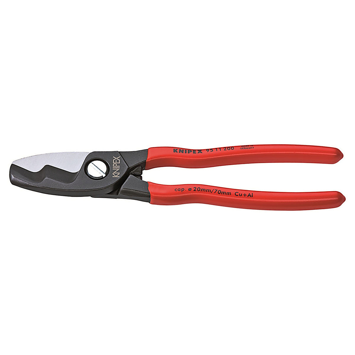 Knipex - 9511200 - 8 Inch Cable Cutter with Twin Cutting Edge
