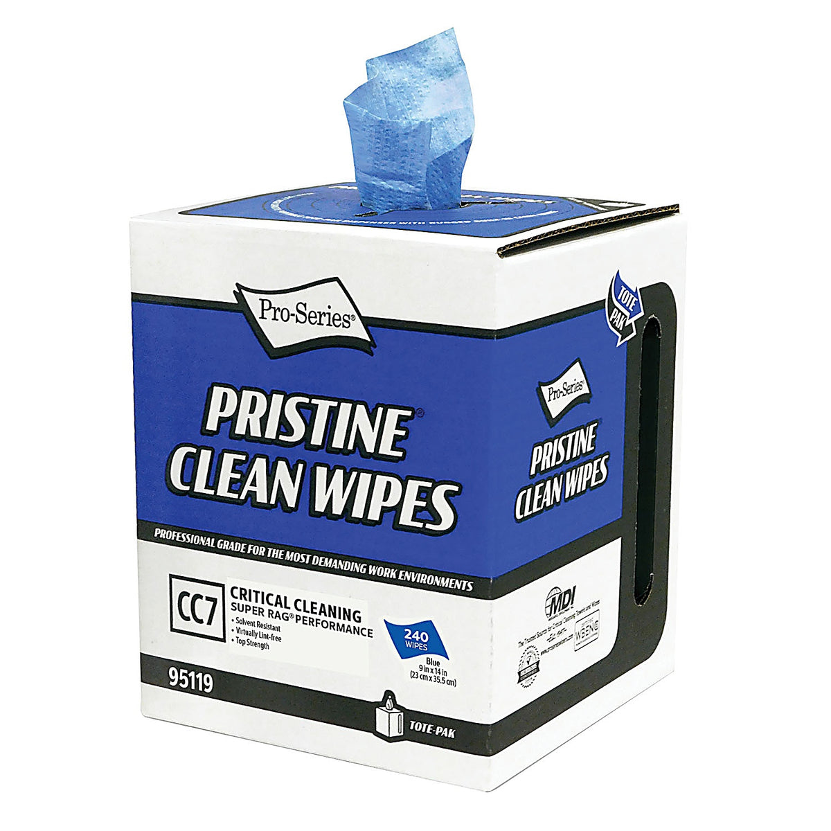 MDI Wipes 95119 Pro-Series Super Rag Optimum performance prep towels blue