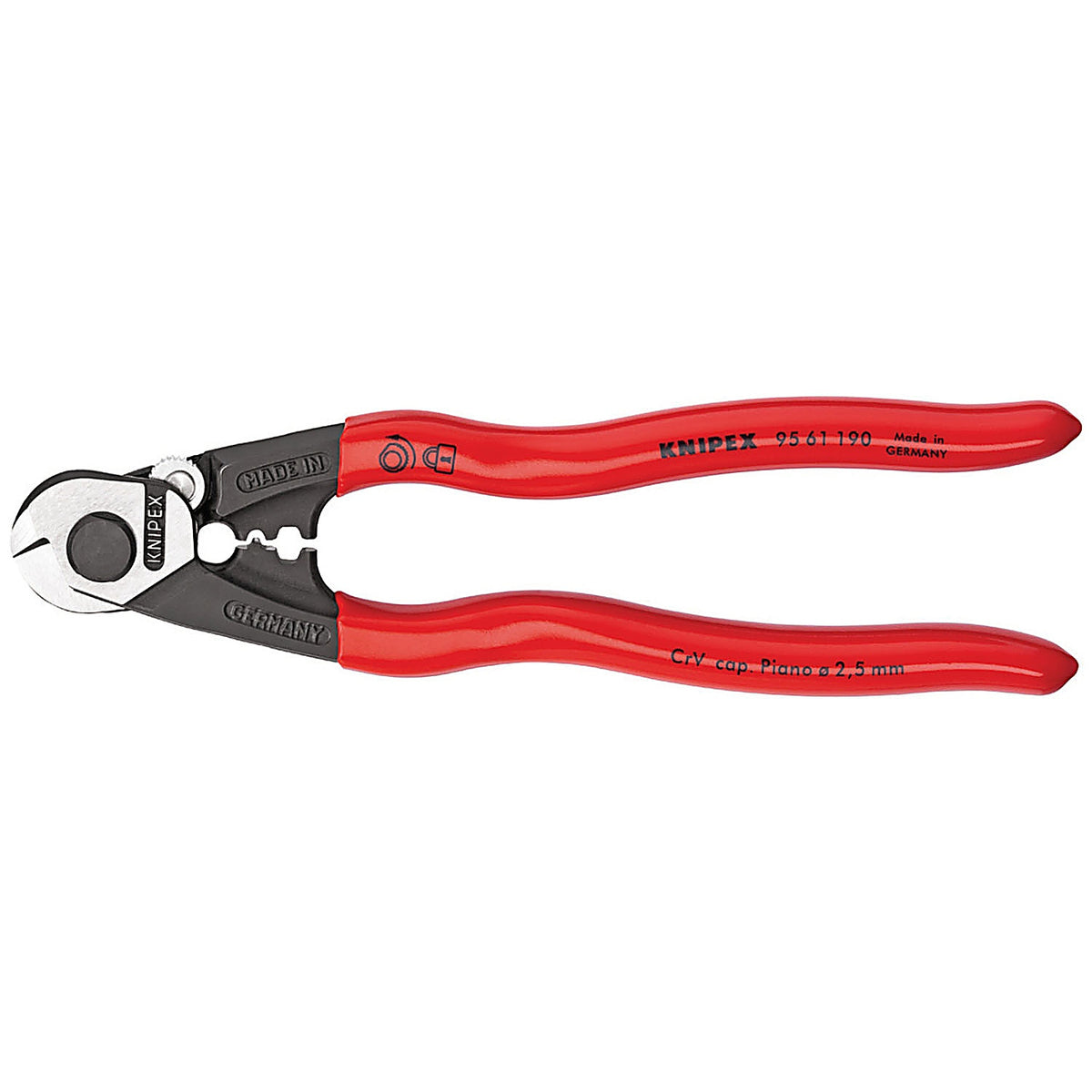 Knipex - 9561190 - 7-1/2 Inch Wire Rope Cutter