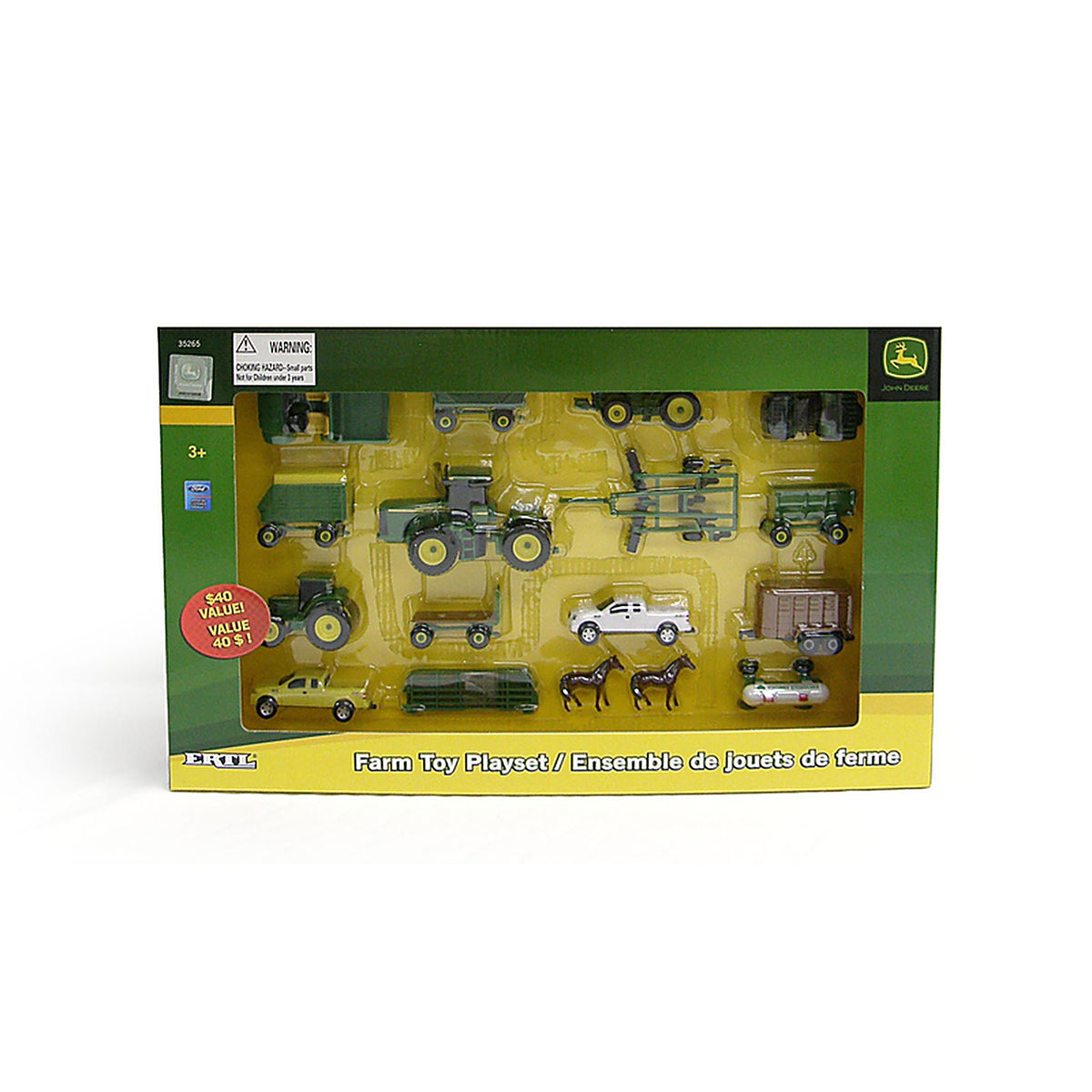 Tomy - 35265BP - John Deere Vehicle Toy Set Assorted 20 Piece