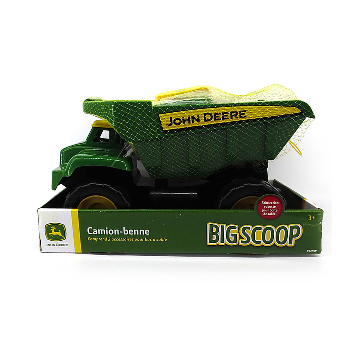 Tomy - 46510V2 - John Deere Dump Truck Sand Toy Green/Yellow 4 Piece