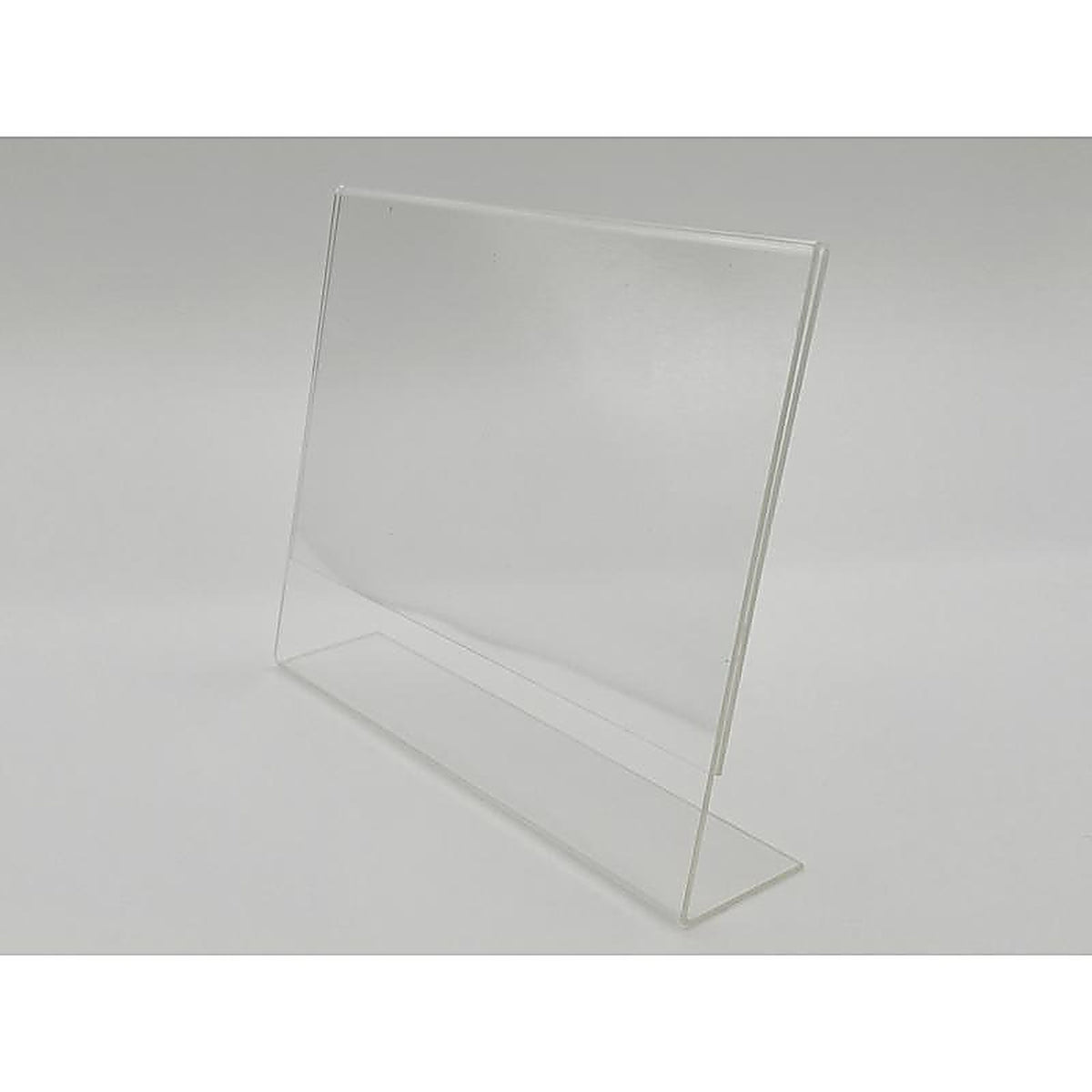 Kinter 150802-ACE 5-1/2 in. H X 1-7/16 in. W X 7-1/2 in. L Clear SLANT BACK Slant Back Sign Holder Plastic