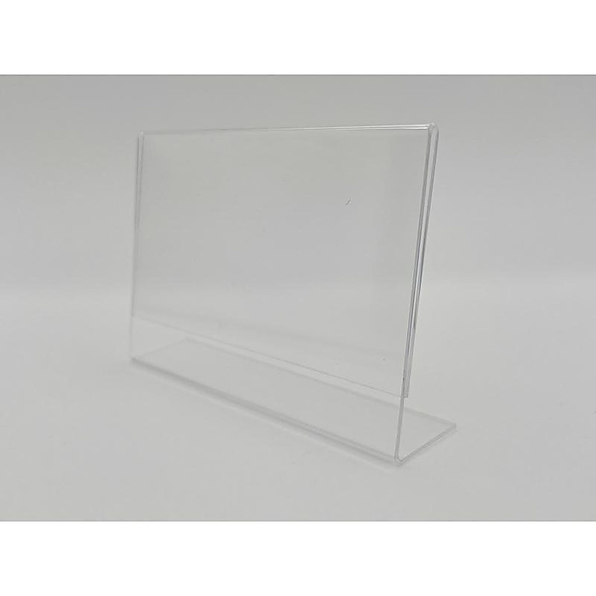 Kinter - 150801-ACE - Clear Plastic Counter Slant Back Sign Holder 3-1/2 In. H X 5-1/2 In. W X 1 In. L