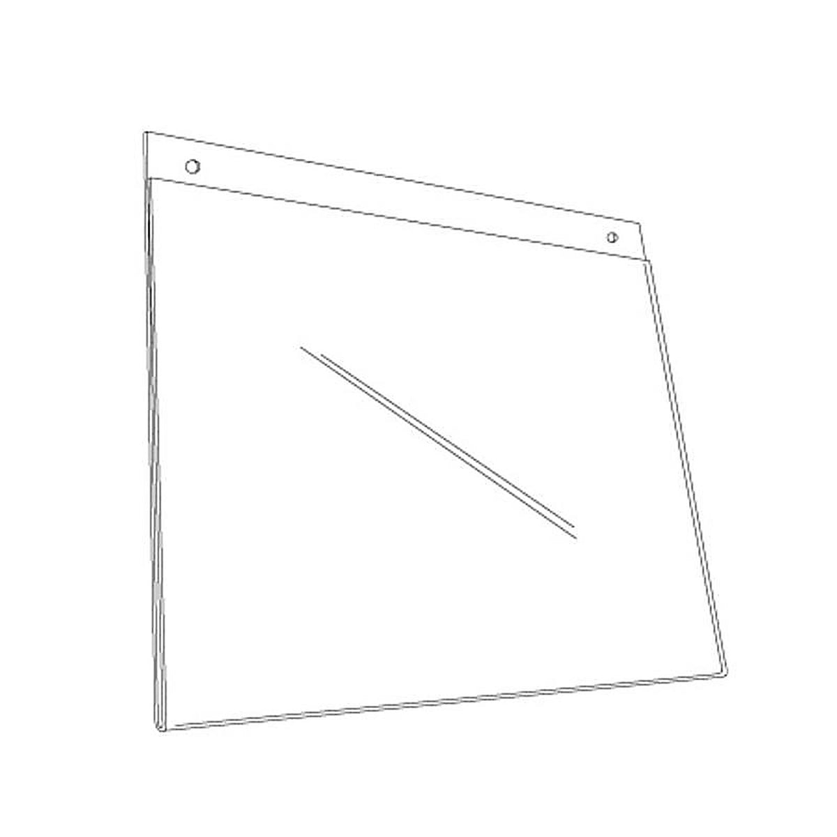 Kinter 107414-ACE 8-1/2 in. H X 1/4 in. W X 11 in. L Clear Landscape Display Sign Acrylic