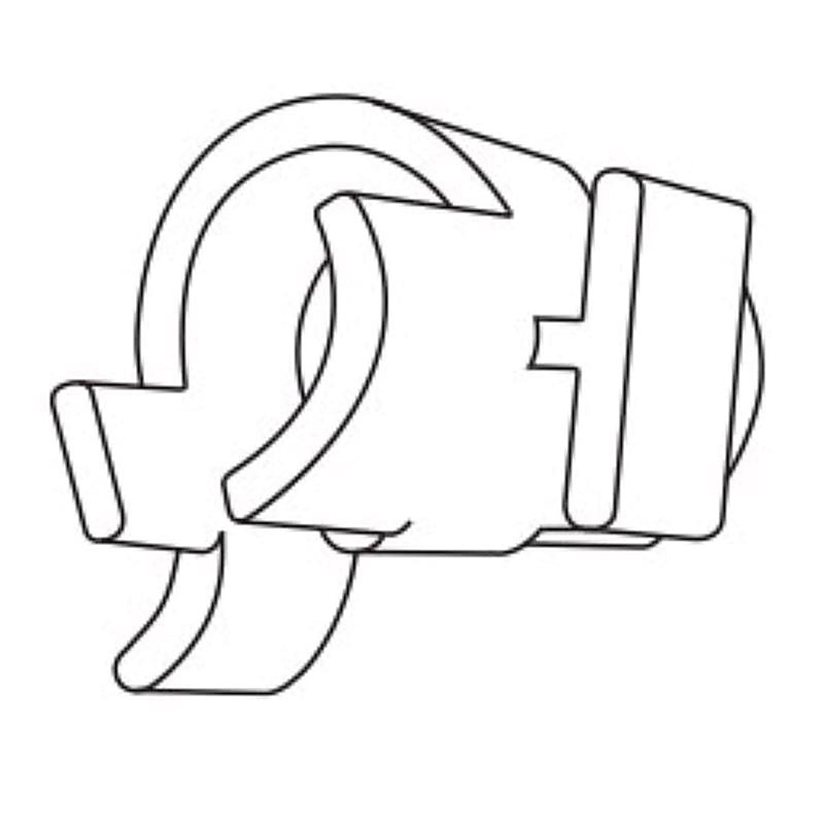 Kinter CLIP-ACE 1/2 in. H X 3/4 in. W X 1 in. L Clear Accessory Clip for POP Holder Plastic