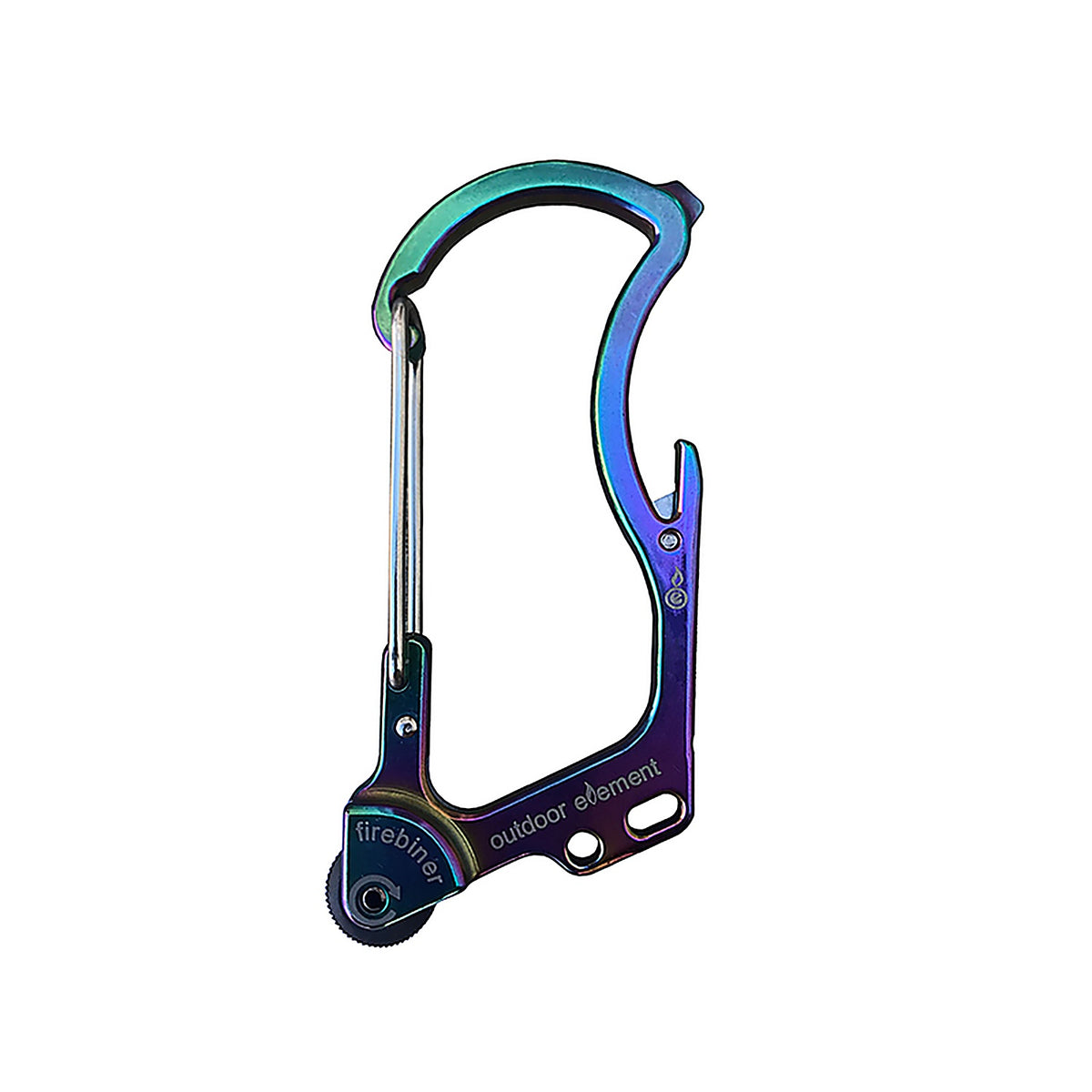 Outdoor Element - F1RB - Firebiner 6-In-1 Flint Multi-Tool Carabiner Stainless Steel 1 Pack