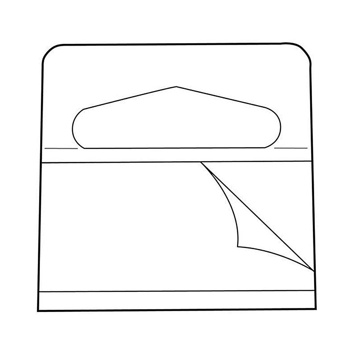 Kinter 150256-ACE 1.625 in. H X 0.015 in. W X 1.125 in. L Clear Utility/Parts Clip On Repair Tabs Plastic