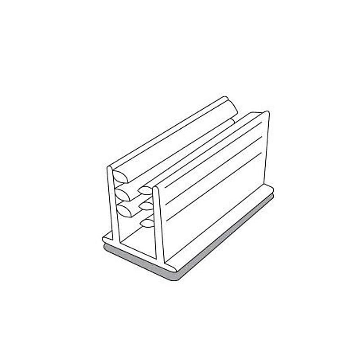 Kinter 107085-ACE 0.625 in. H X 0.5 in. W X 1 in. L Multicolored Lozier or Madix Fixtures Magnet for Divider Sy