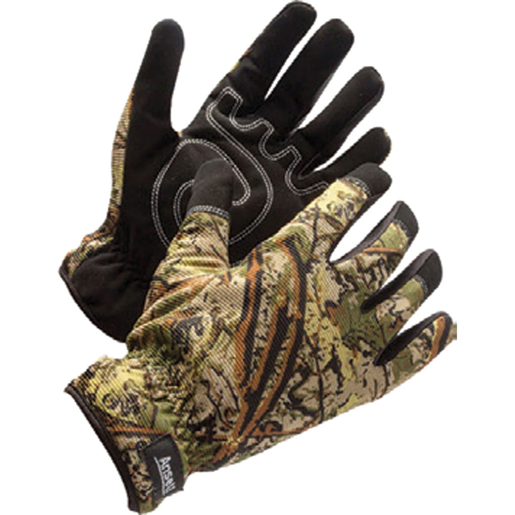 Microflex 97-611M Green Winter Insulated Camo Glove, Medium