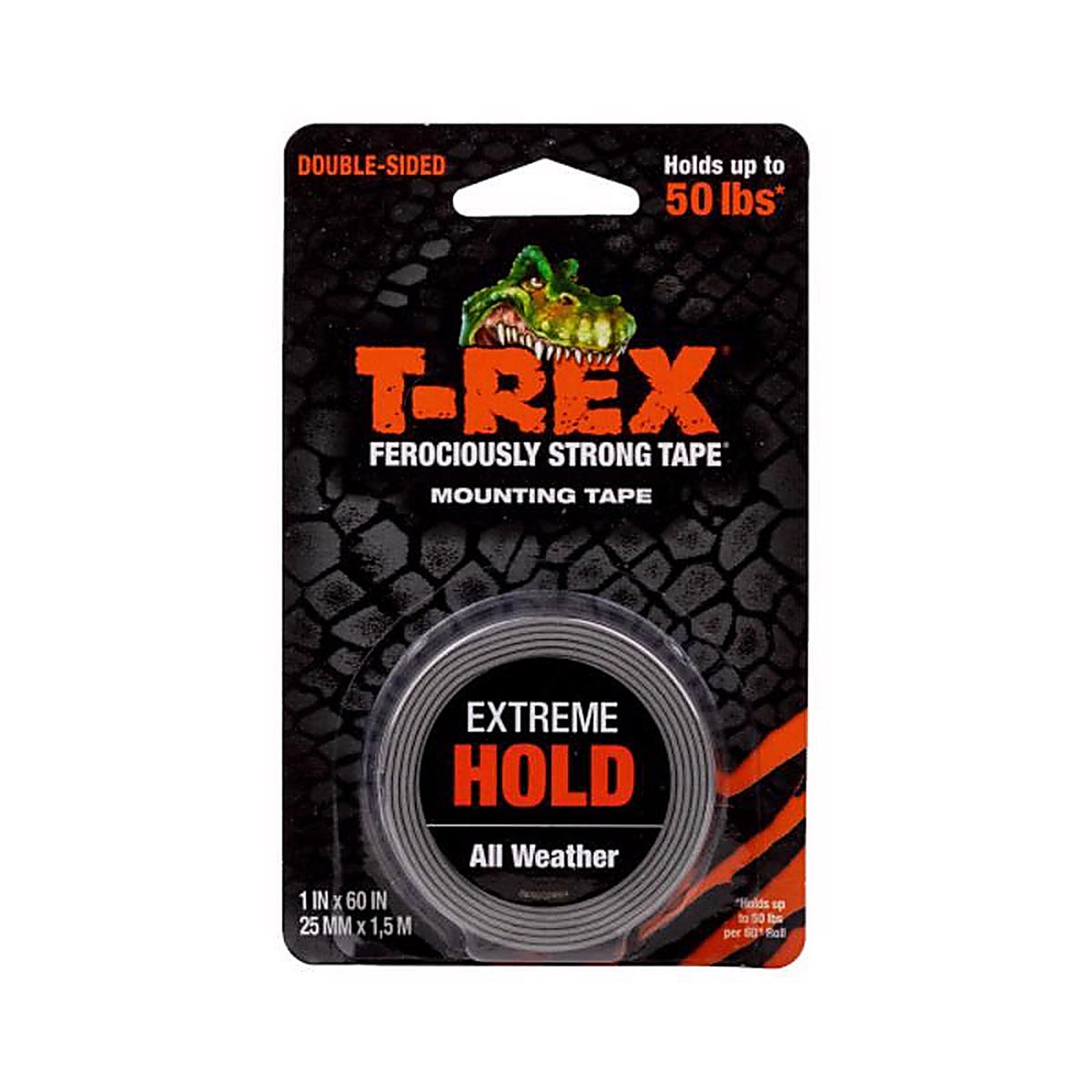 T-Rex - 285337 - Extreme Hold 60 In. L X 1 In. W Double-Sided Mounting Tape