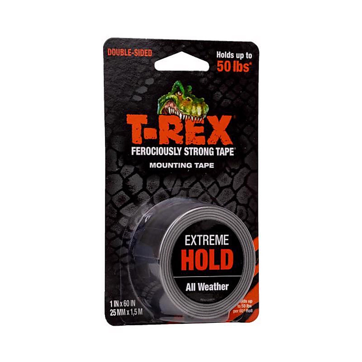 T-Rex - 285337 - Extreme Hold 60 In. L X 1 In. W Double-Sided Mounting Tape