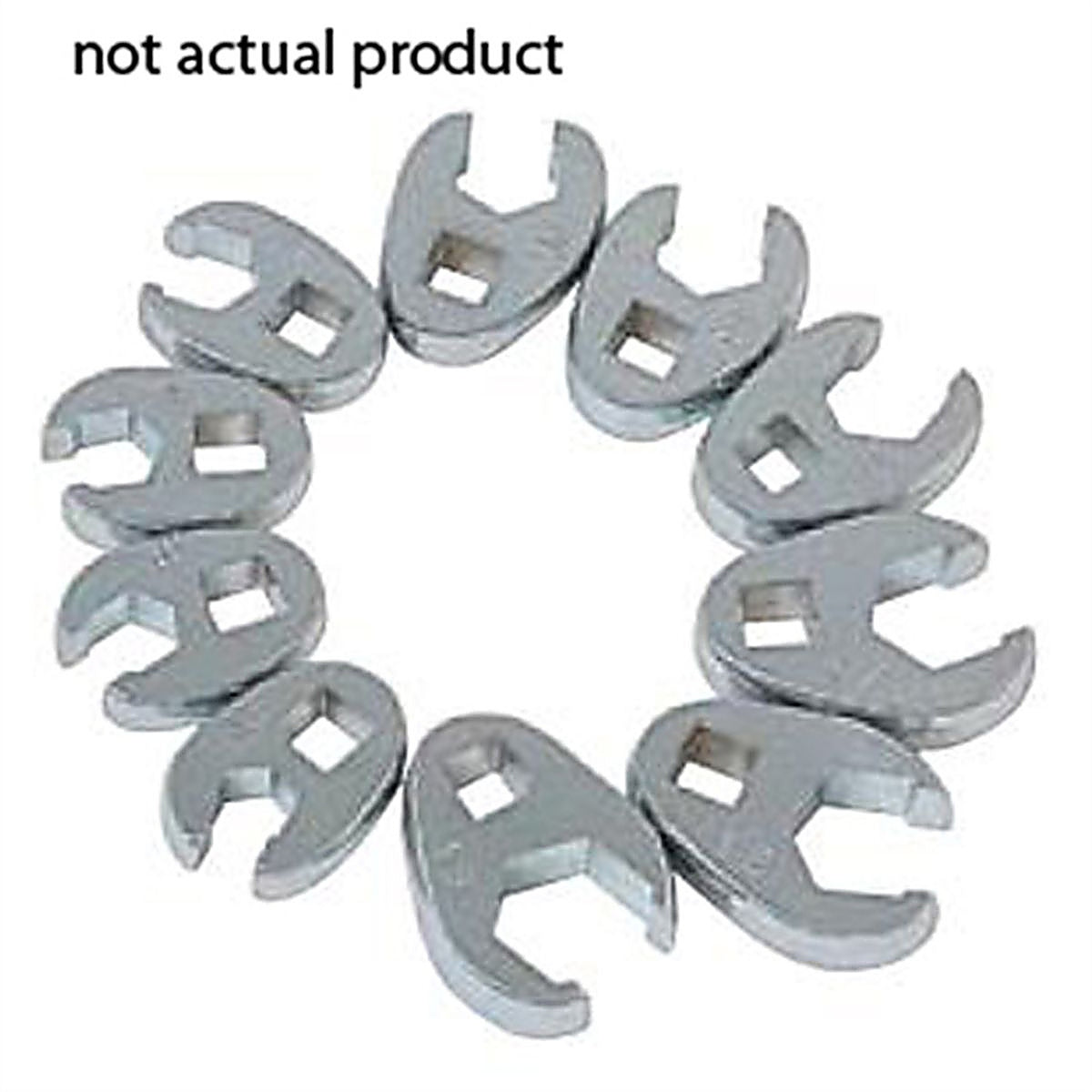 Sunex 971017 3/8in. Dr. Metric Flare Nut Crowfoot Wrench, 17mm