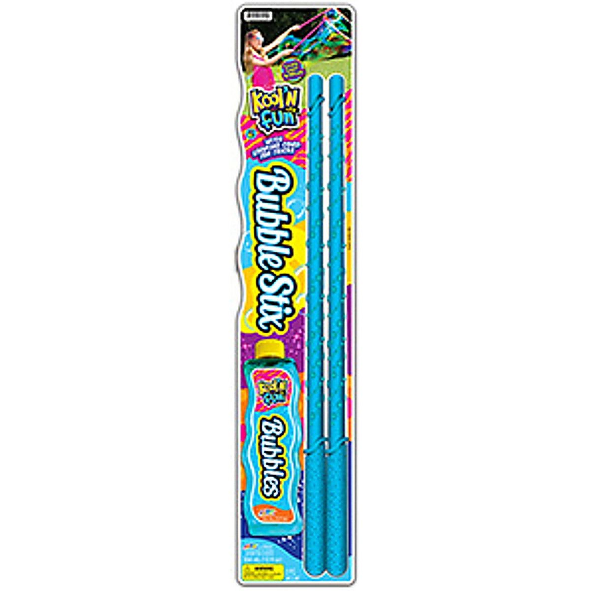 JA-RU 1510 Kool N Fun Kool N Fun Bubble Set with Wand Plastic Assorted 3/pc.
