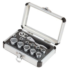 Sunex Tools 9723 Universal Spline Socket Set with Flex Head Ratchet