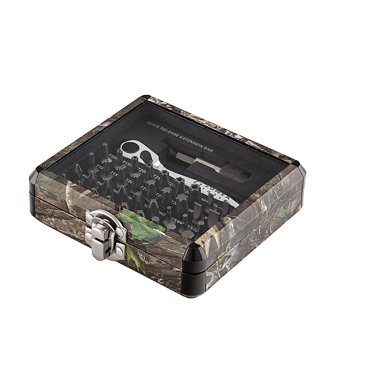 Sunex Tools 9726KANATI 38 Pc. Mini Ratchet & Bit Set-True Timber Kanati Print