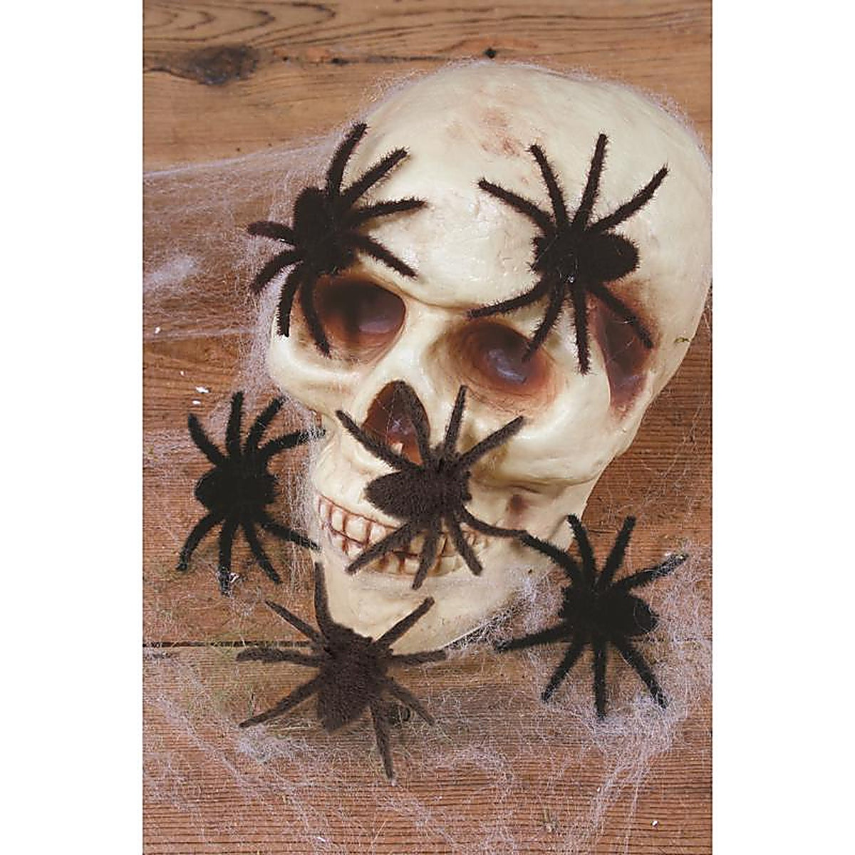 Fun World 91074K Mini Hairy Spiders Halloween Decor