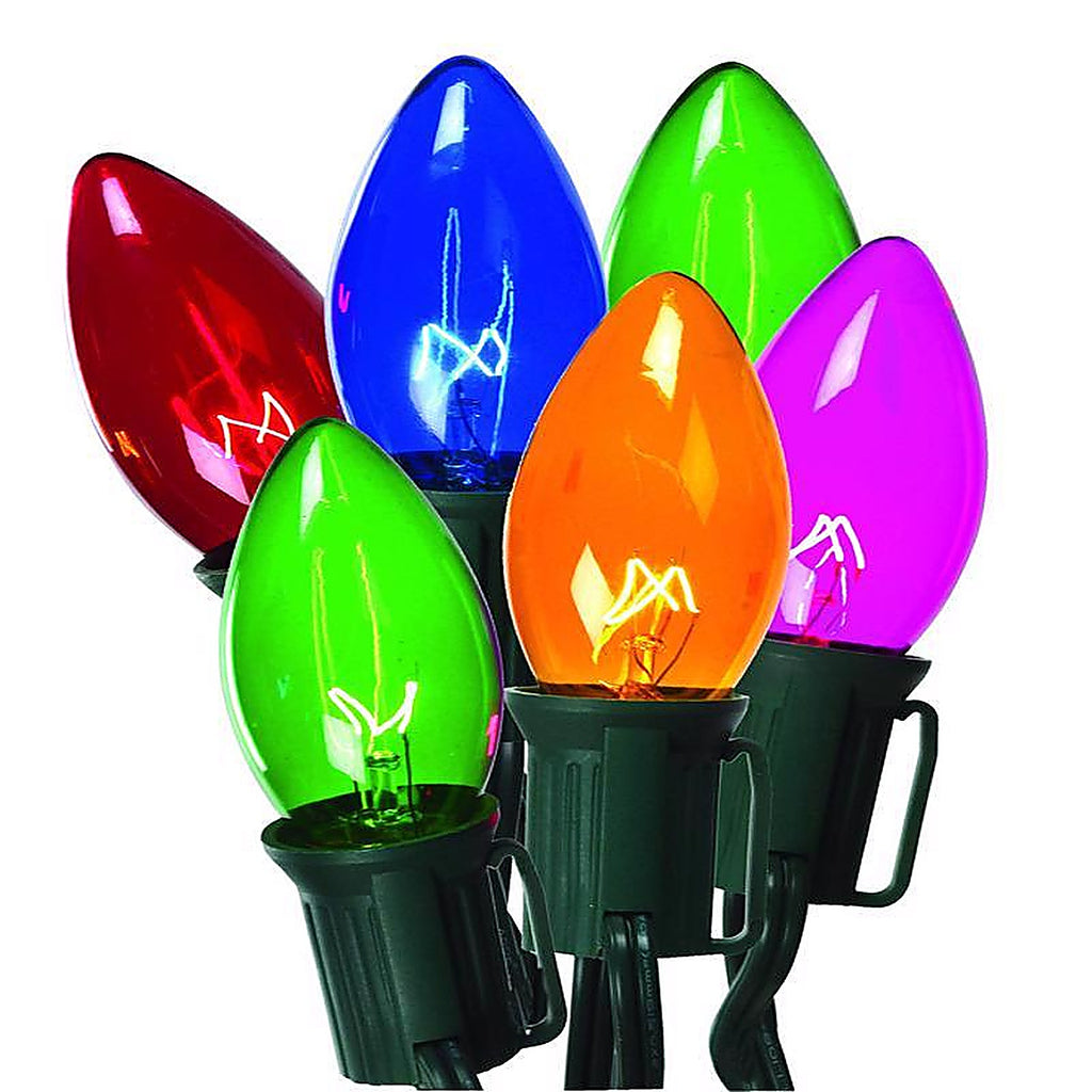 Celebrations C42U4211 Incandescent C9 Multi-color 25 count String Christmas Lights 25 ft.