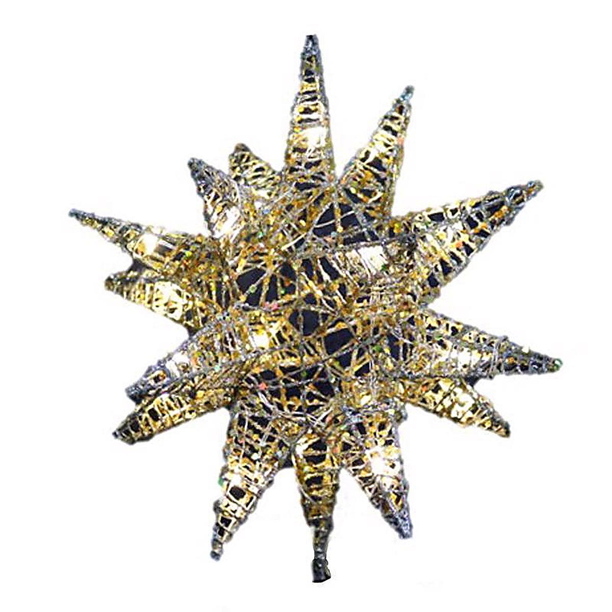 Celebrations 49236-71 LED Gold Microdot Star Tree Topper