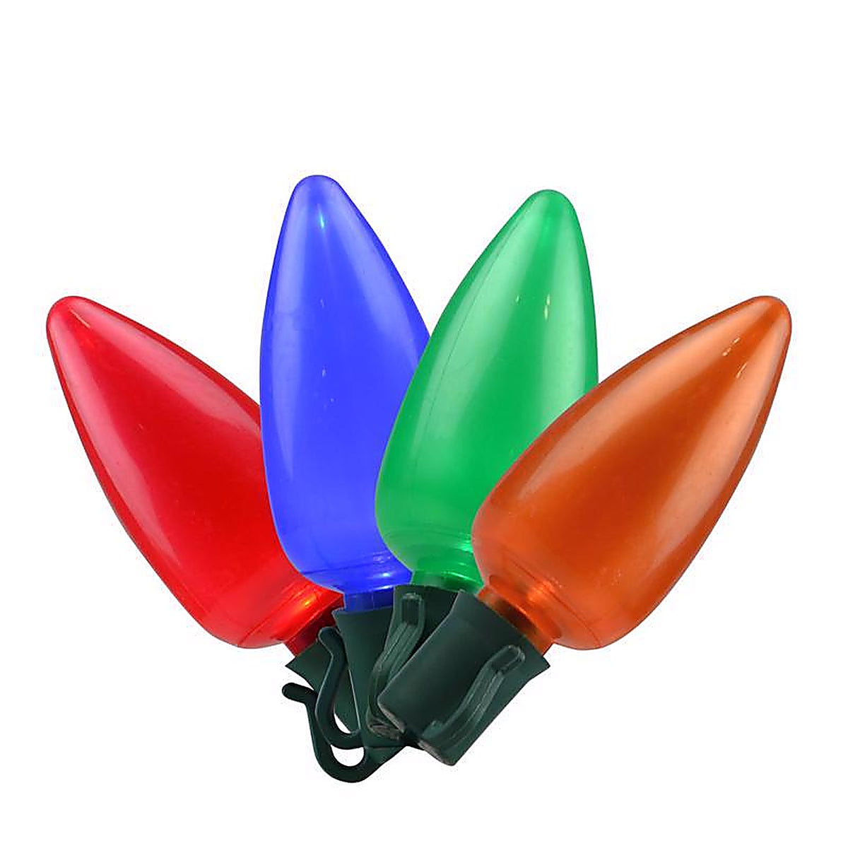 Celebrations UTTY2211 Incandescent Multi-color 4 count Replacement Christmas Light Bulbs