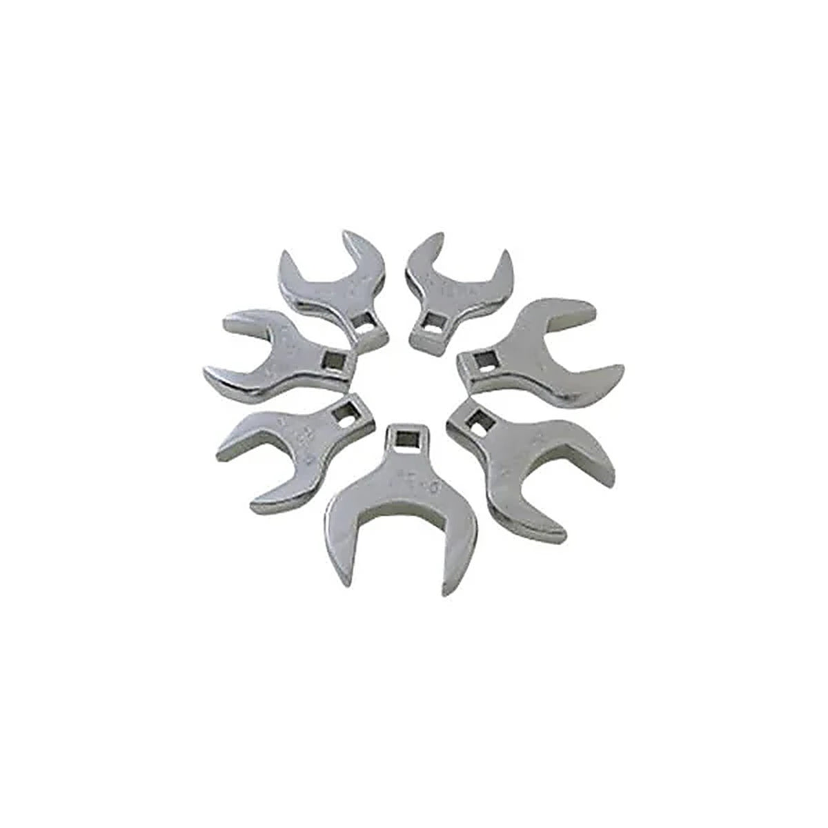 Sunex Tools 9740A 1/2 DR. METRIC JUMBO CROWFOOT WRENCH SET 7-PIECE