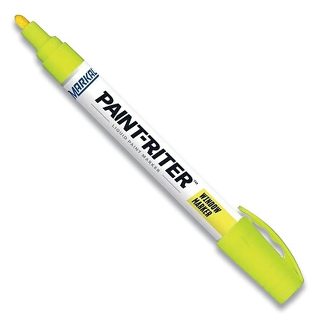 Markal - 97450 - Paint-Riter Window Marker, Yellow, 3 mm, Medium Tip