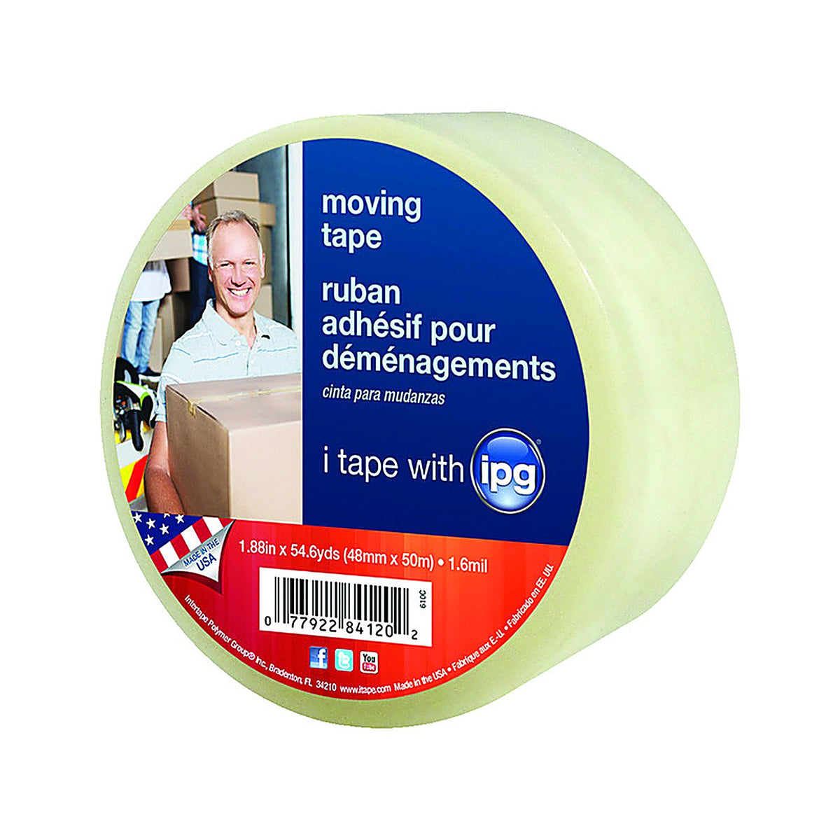 IPG - 610C - 1.88 In. W X 54.6 Yd L Moving Tape
