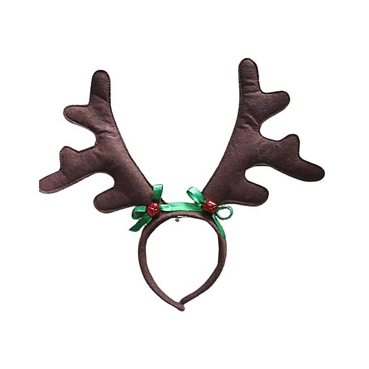 Dyno 0408615-3AC Brown Christmas Antlers With Bows Headband