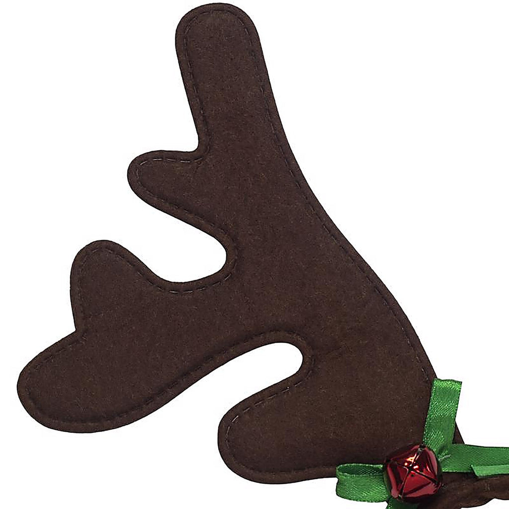 Dyno 0408615-3AC Brown Christmas Antlers With Bows Headband