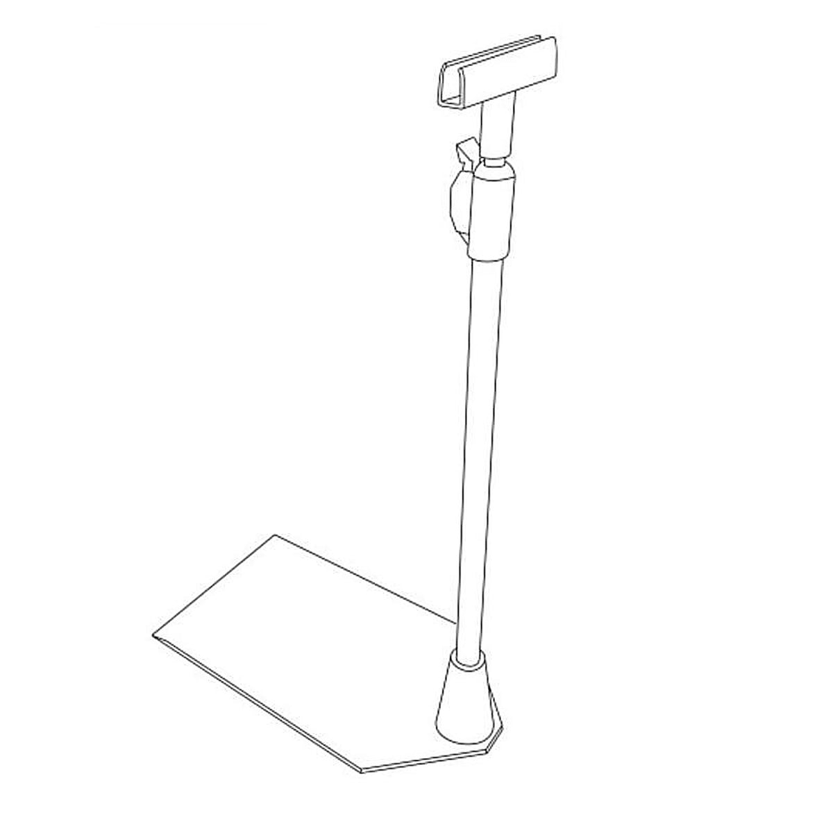 Kinter - 11X7FRAME-ACE - Black Plastic K-Frame Sign Holder 20 In. H X 7 In. W X 11 In. L