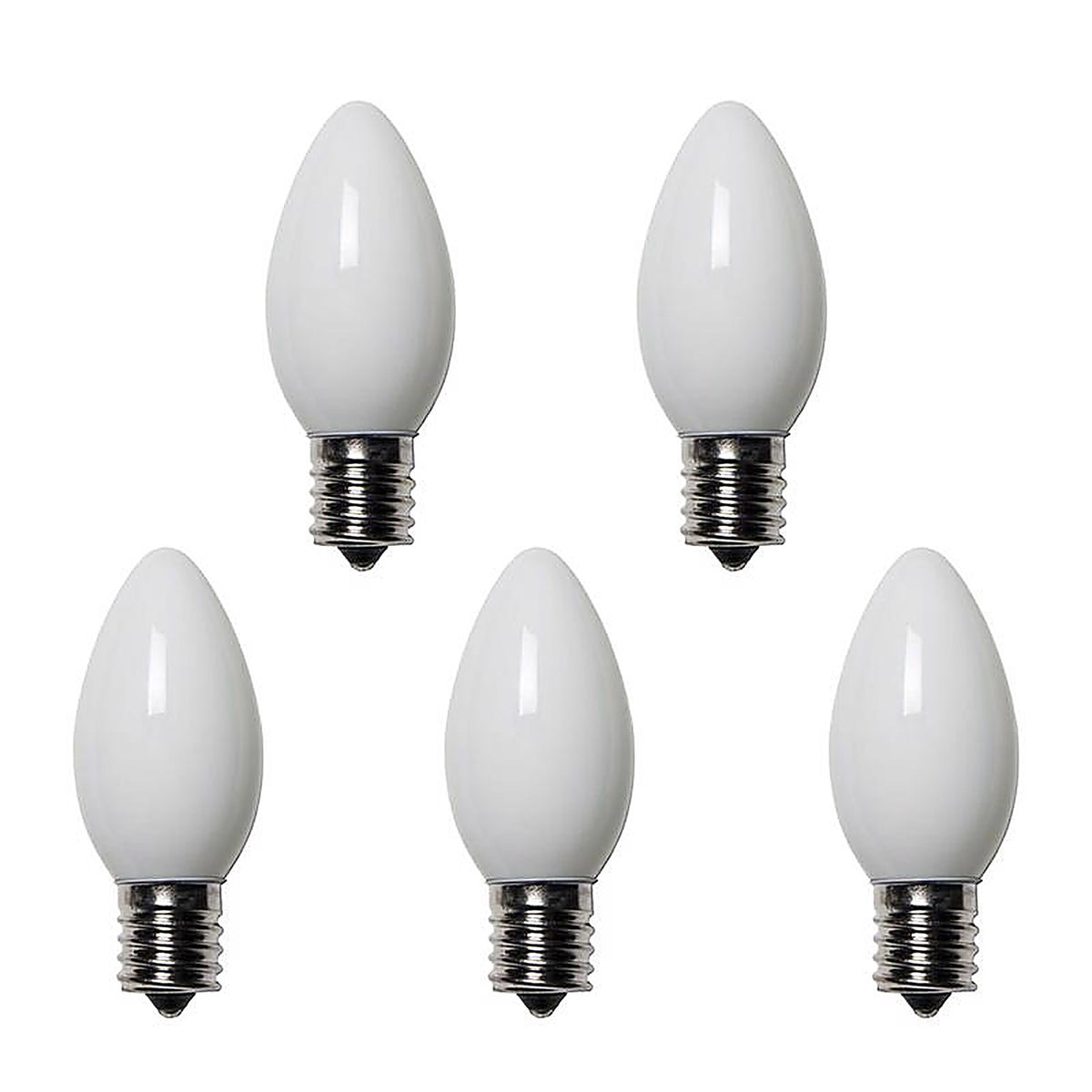 Holiday Bright Lights - BU25C9-OWHA - Incandescent C9 White 25 CT Replacement Christmas Light Bulbs 0.08 Ft.