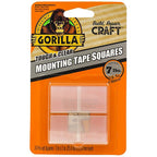 Gorilla 6067202 1 in. W x 1 in. L Mounting Squares Clear