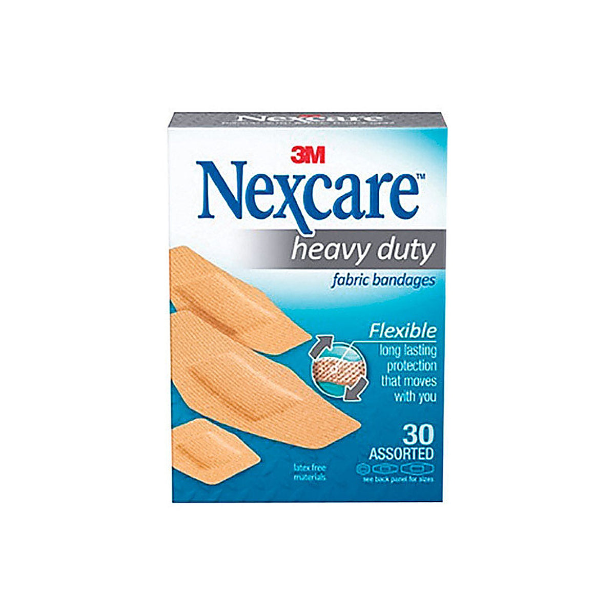 Nexcare - 665-30PB - Beige Fabric Bandages 30 Pack