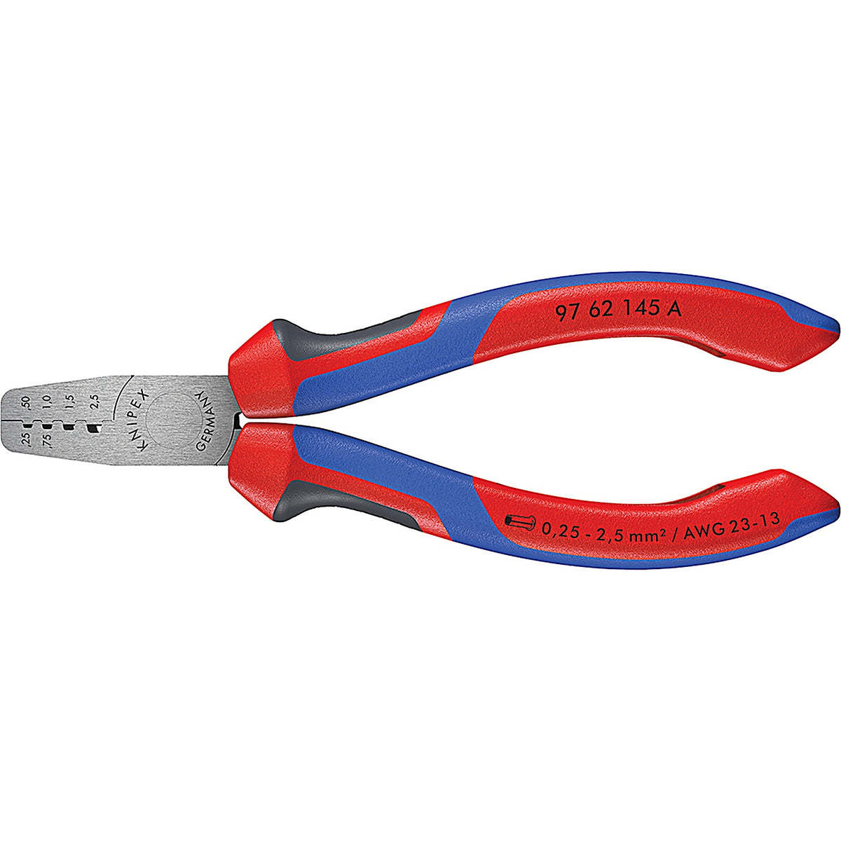 Knipex - 9762145A - 5 3/4 Inch Crimping Pliers for Wire Ferrules