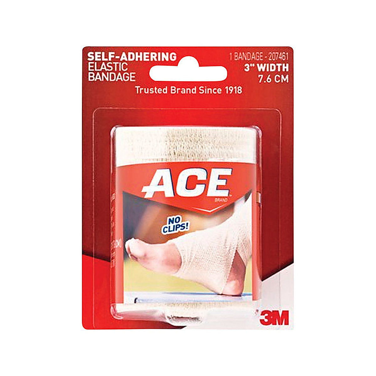 3M - 207461 - Ace 3 In. Beige Self Adhering Elastic Bandage 1 Pack