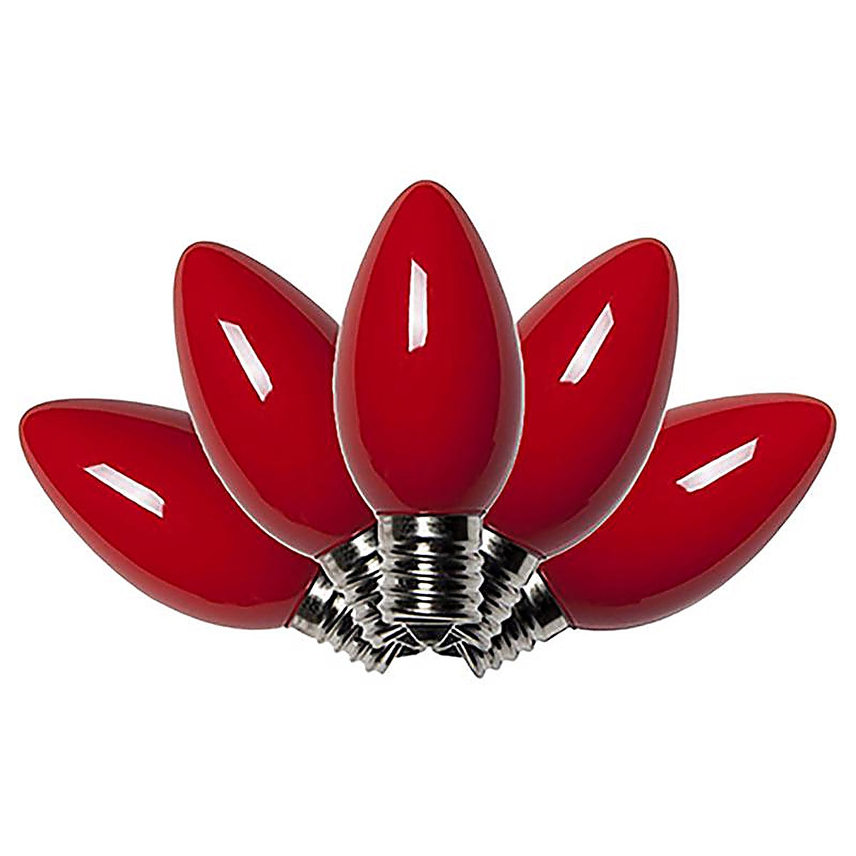 Celebrations UTTY2511 Incandescent Red 4 count Replacement Christmas Light Bulbs