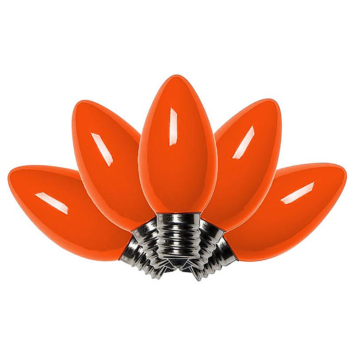 Celebrations UTTY2E11 Incandescent C9 Orange 4 count Replacement Christmas Light Bulbs