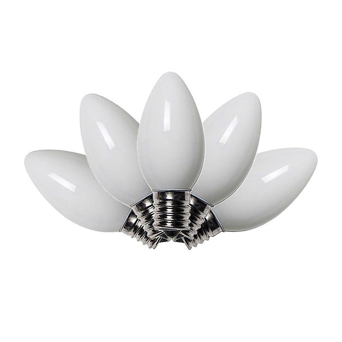 Celebrations UTTY2W11 Incandescent White 4 count Replacement Christmas Light Bulbs
